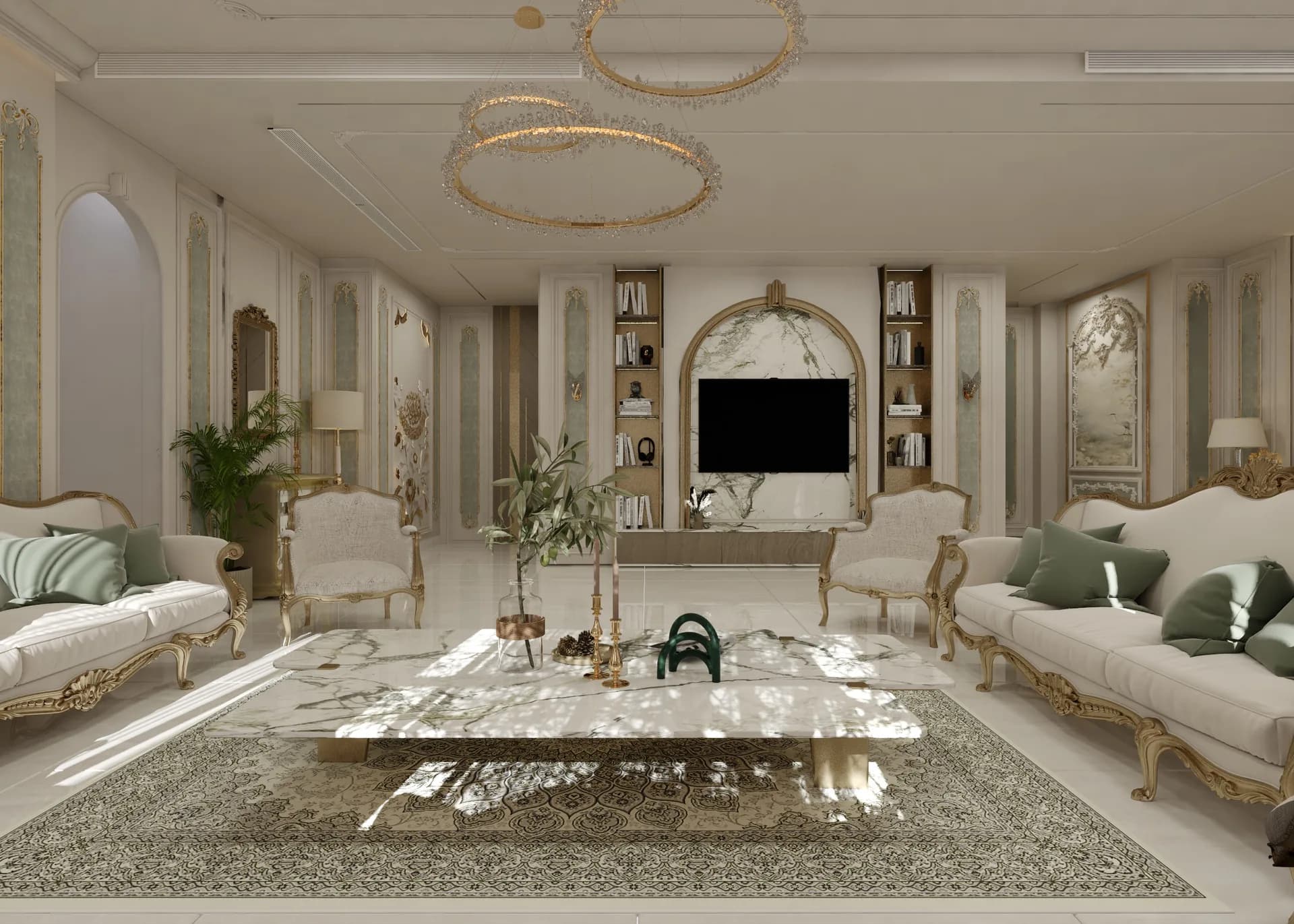 Apartment, Abu Dhabi — Apartment interior by Rectangle Interiors, Abu Dhabi