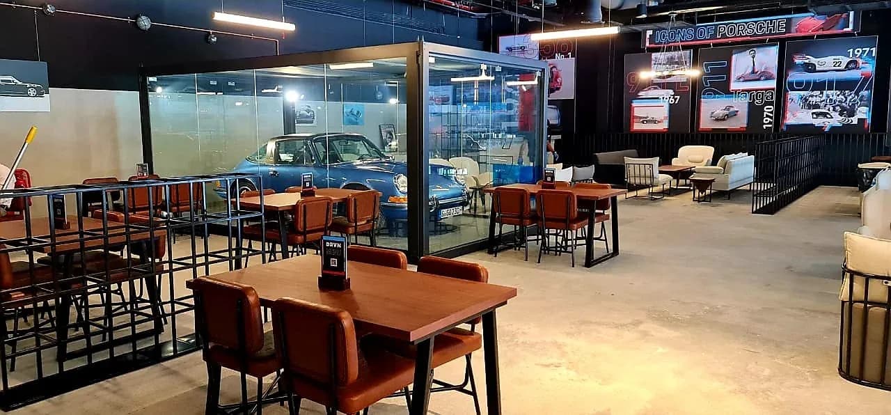 Drvn Coffee — Restaurant interior by Rectangle Interiors, Bluewaters Island, Dubai