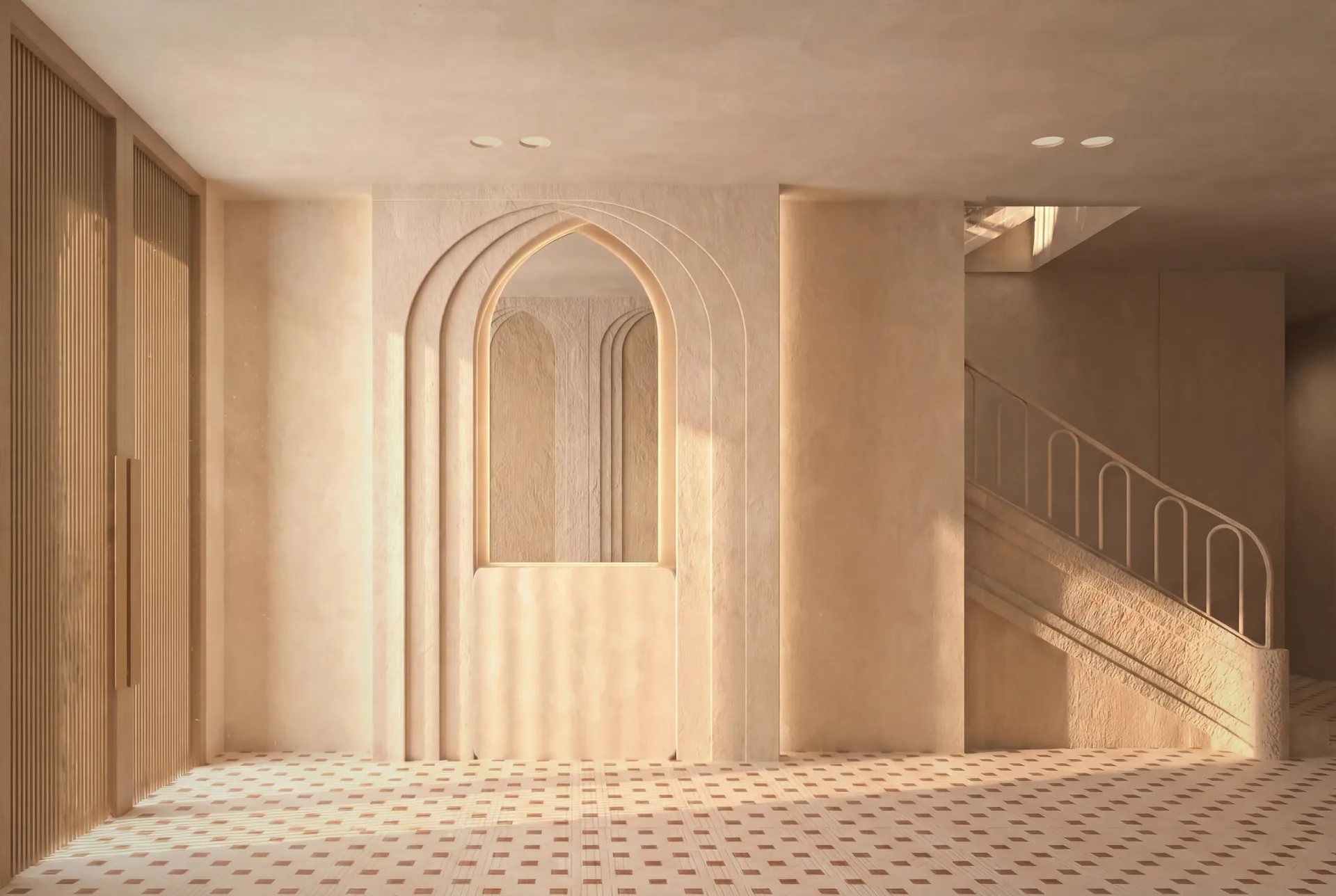 Qurtaj Villa - Furjan — Villa interior by Rectangle Interiors, Furjan