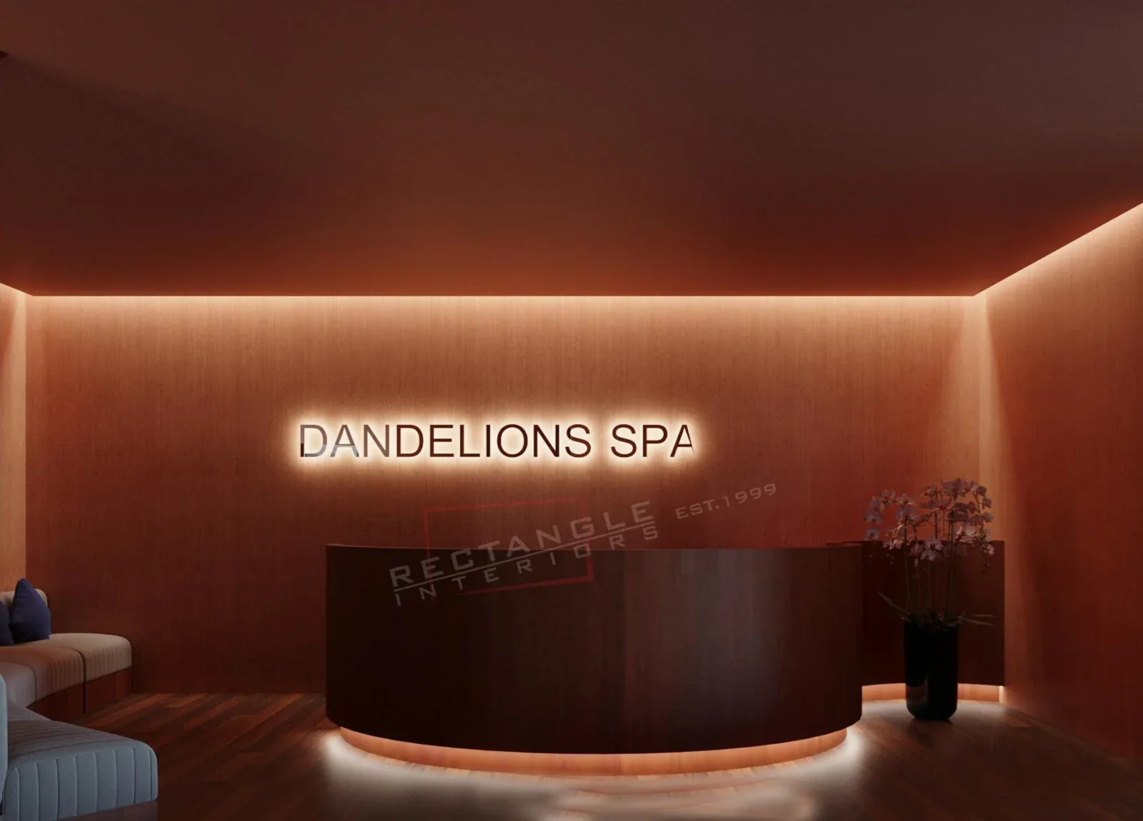 Spa — Salon & Spa interior by Rectangle Interiors, Palm Jumeirah