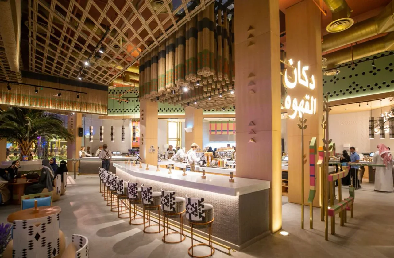 Toqa Coffee — Restaurant interior by Rectangle Interiors, Riyadh, Saudi Arabia