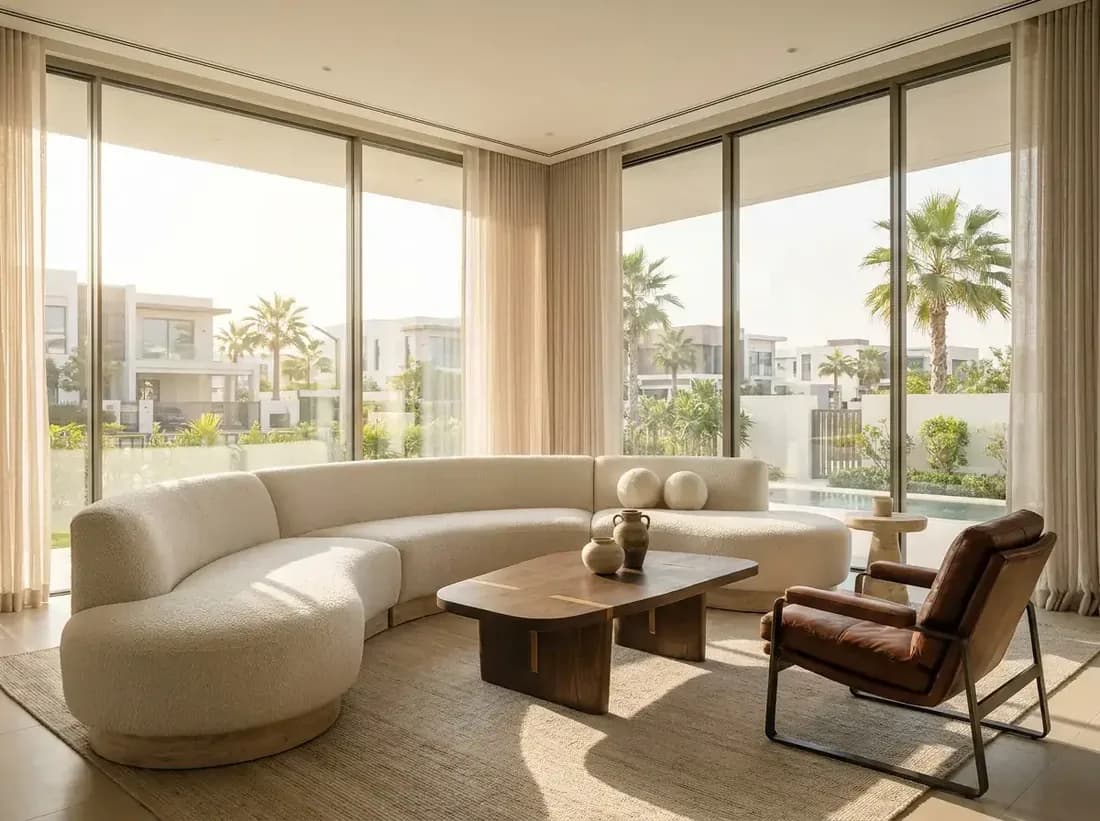 Connected to the interior — Landscape Design in Dubai by Rectangle Interiors, Dubai