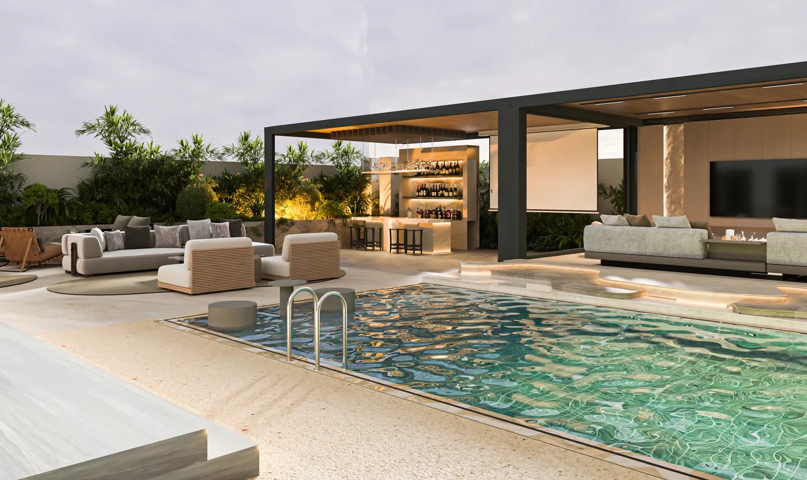 Landscape Design by Rectangle Interiors, Dubai