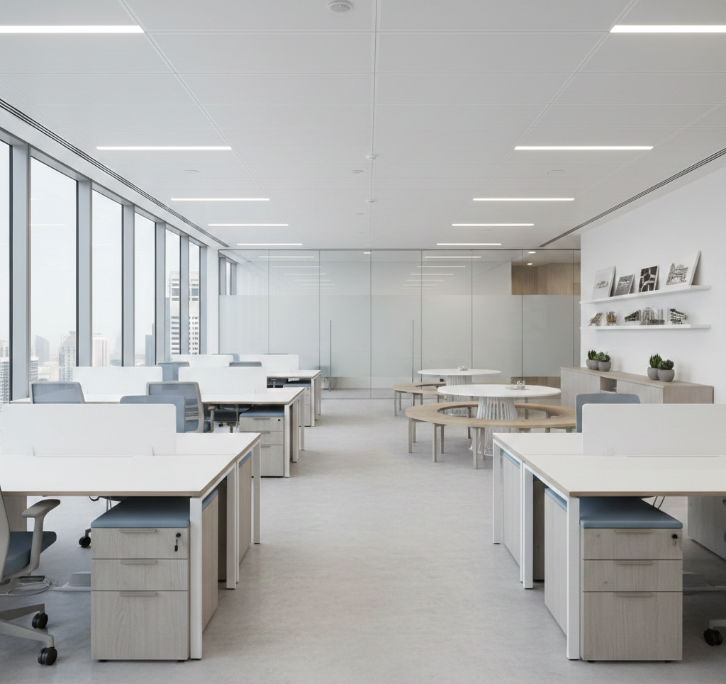 Office interior design in Dubai - Clear cut Lines and Functional Layouts