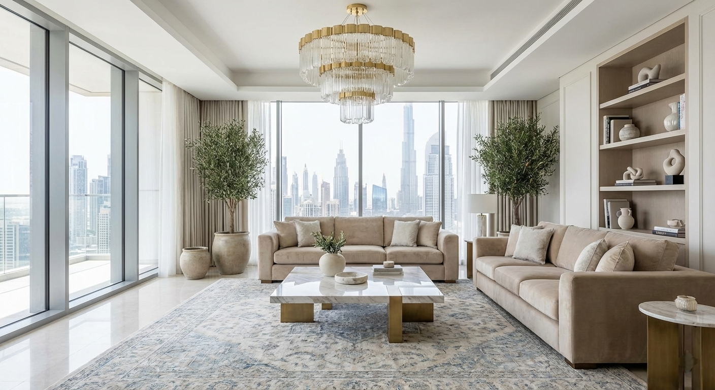 Elevating Your Sanctuary Living Room Interior Design Dubai Must-Haves