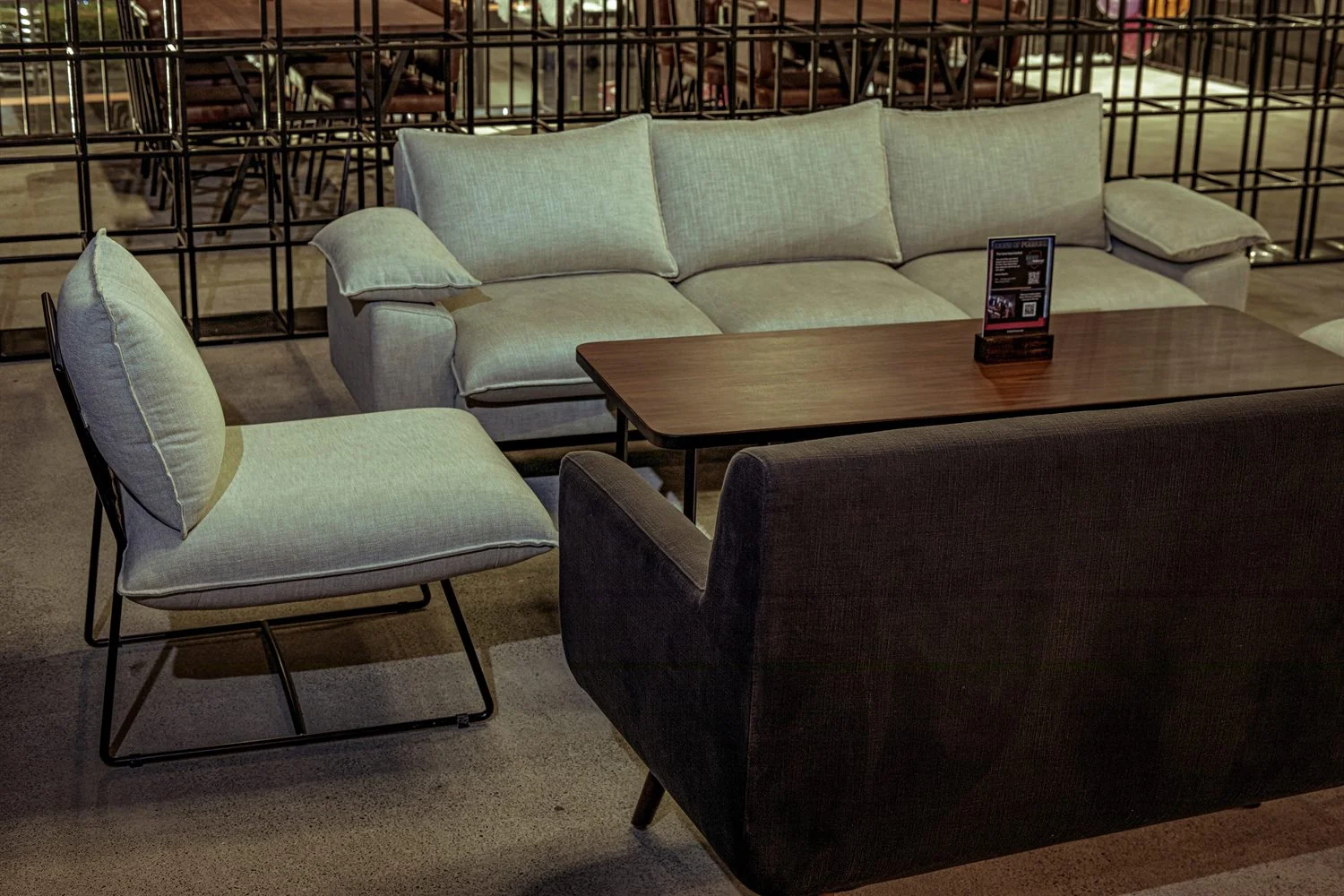 cafe aesthetics plush seating