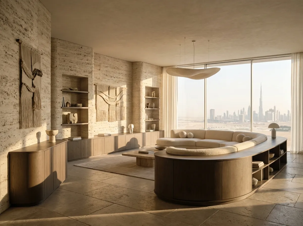 Interior Design Trends 2026: Textural Depth, Organic Brutalism, and the Triumph of Material Intelligence in Dubai’s Luxury Interiors